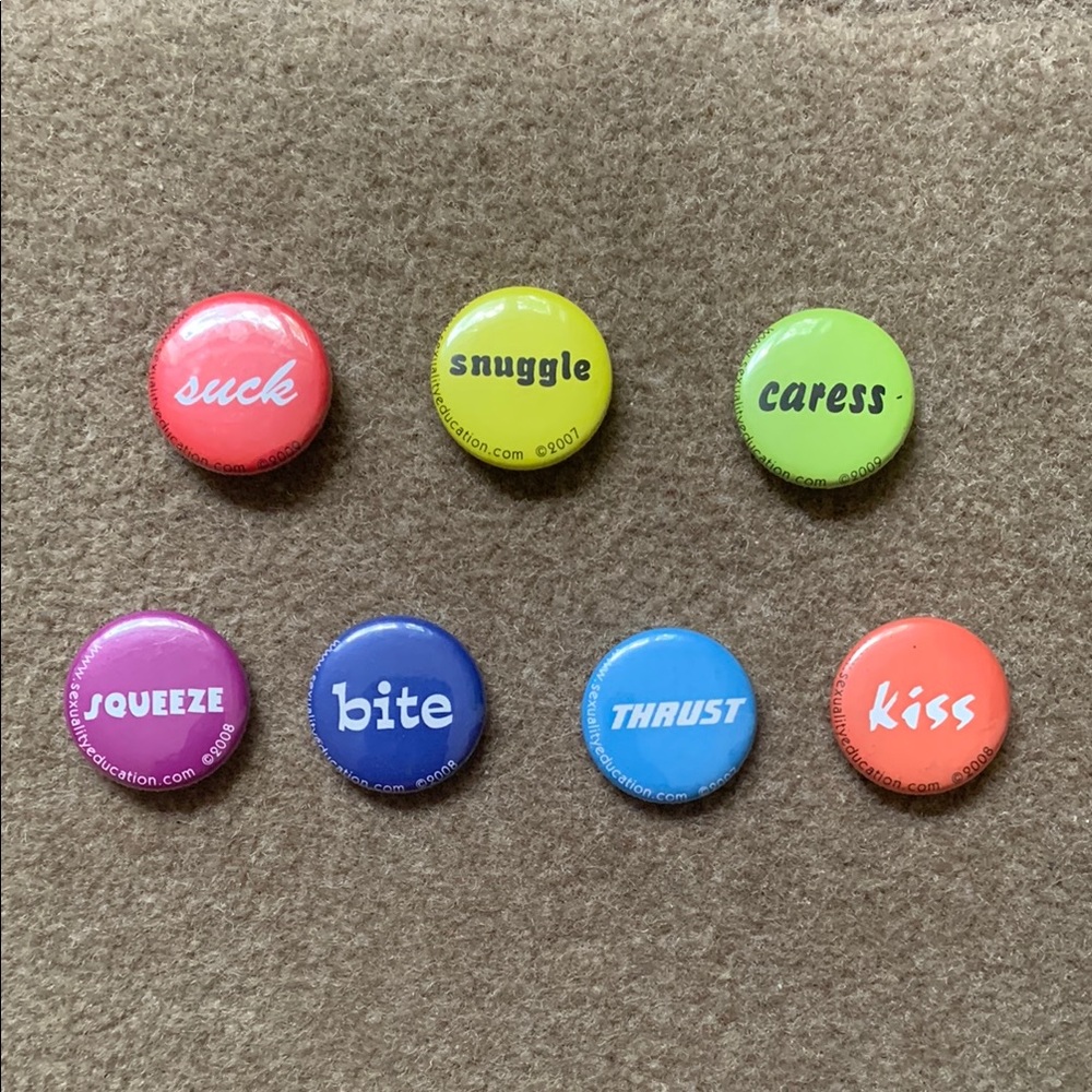 Sexy Action Word Pins